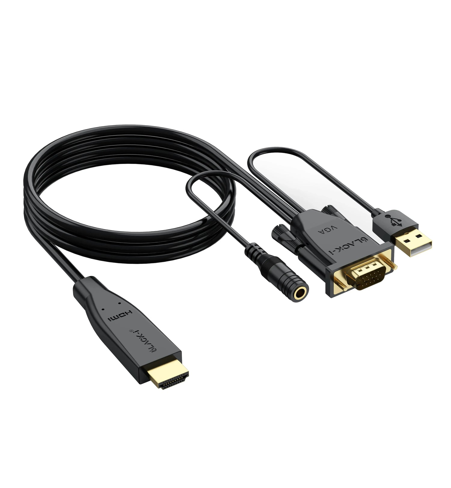 HDMI to VGA Cable: A Simple Solution to Connect Modern Devices with VGA Displays Black-i