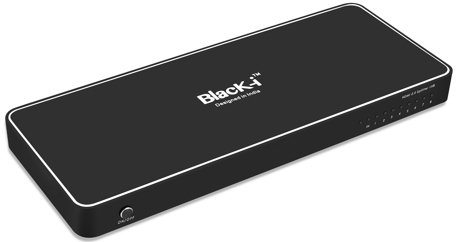 Black-i HDMI 1 Input 8 Output Splitter