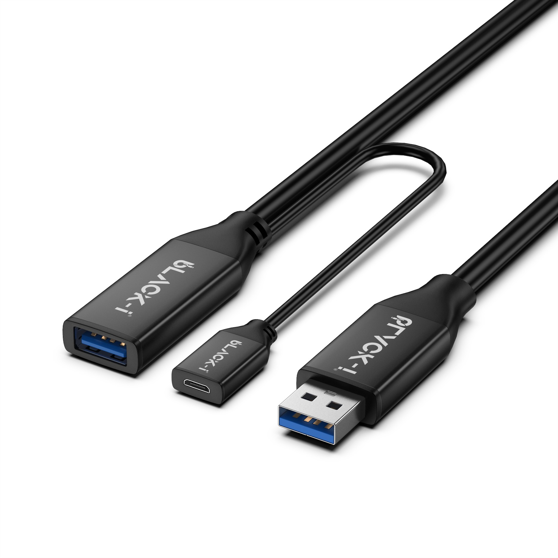 Black i USB 3.0 Extension Cable Extend and Enhance Your Connectivity for Seamless Data Transfer