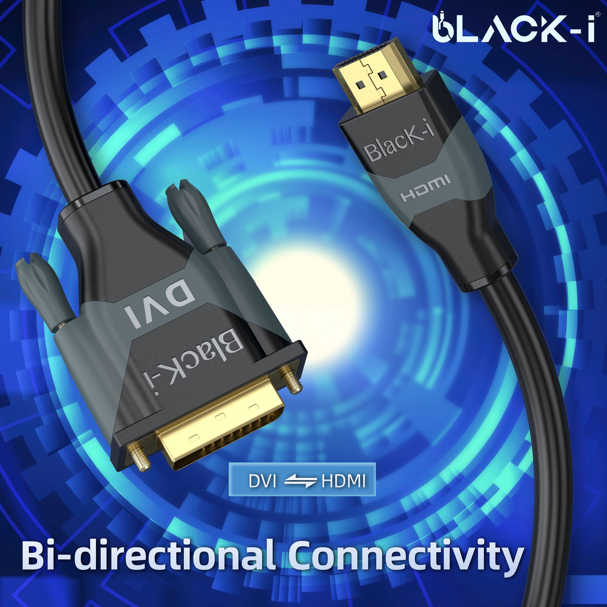 Black-i HDMI to DVI Cable