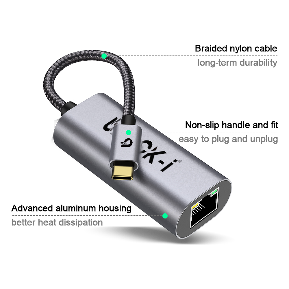 Black-i USB-C to Gigabit LAN Converter