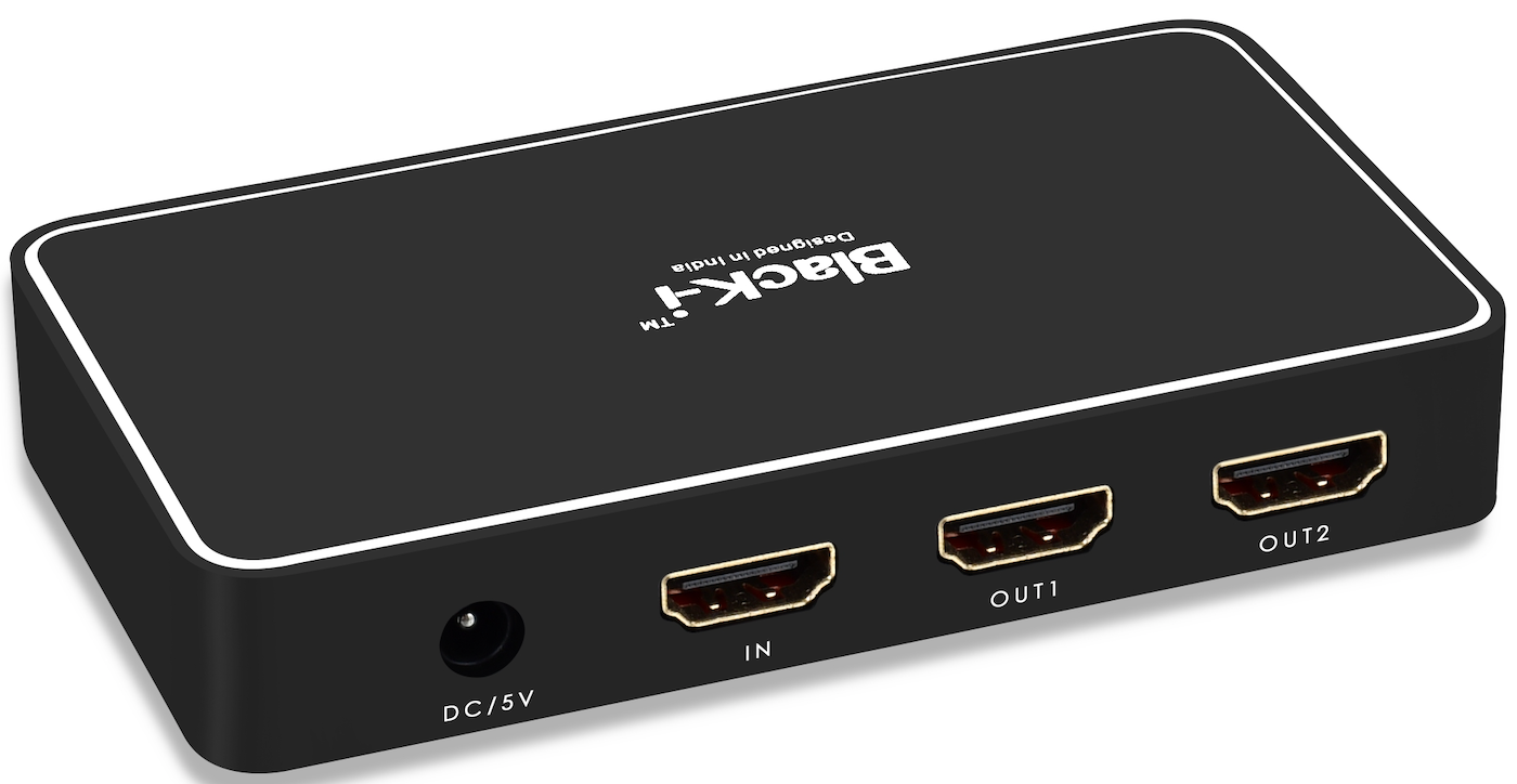 Black-i HDMI 4k Splitter - 1 Input 2 Output