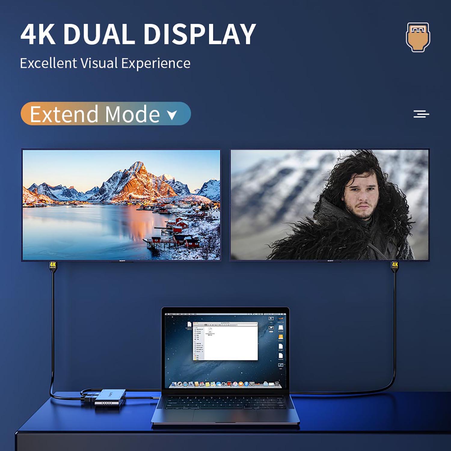 Black-i USB-C 8 in 1 Docking Station