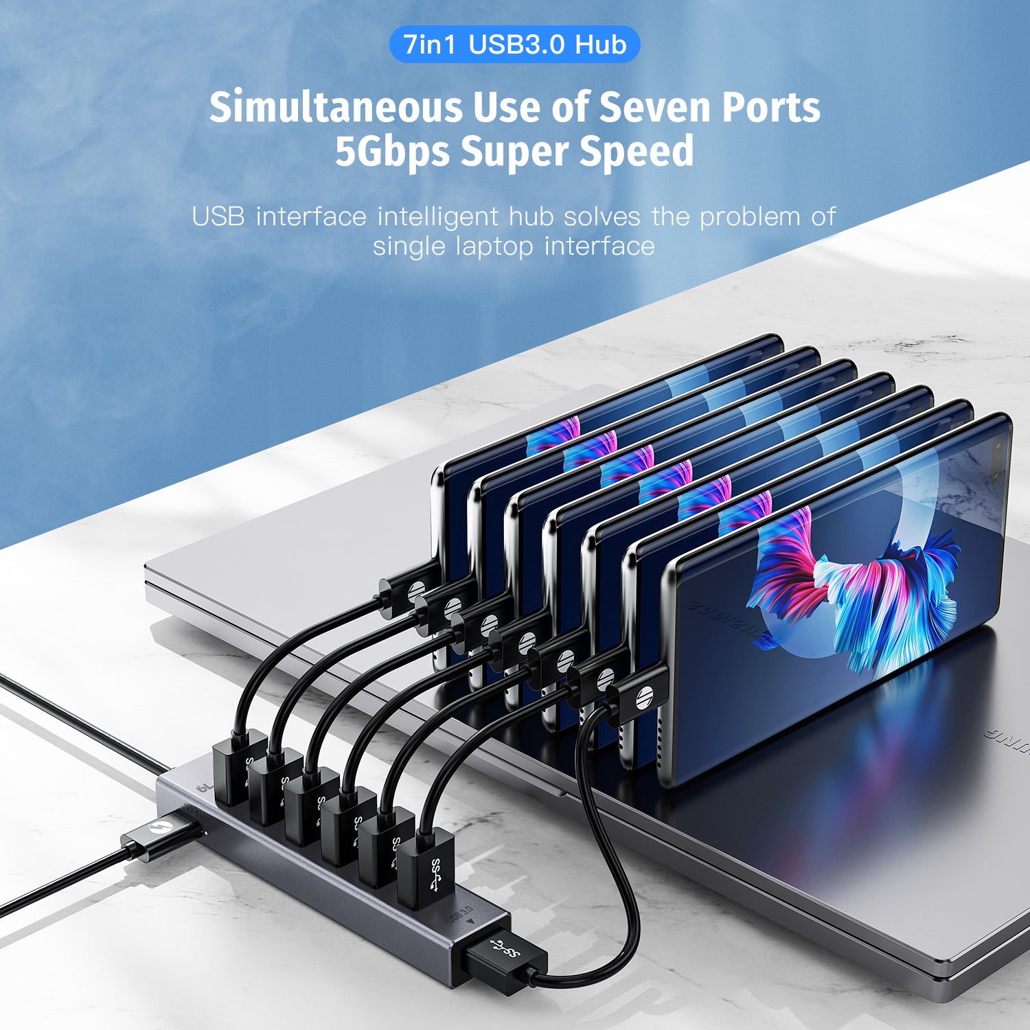 Black-i USB 3.0 Multiport hub