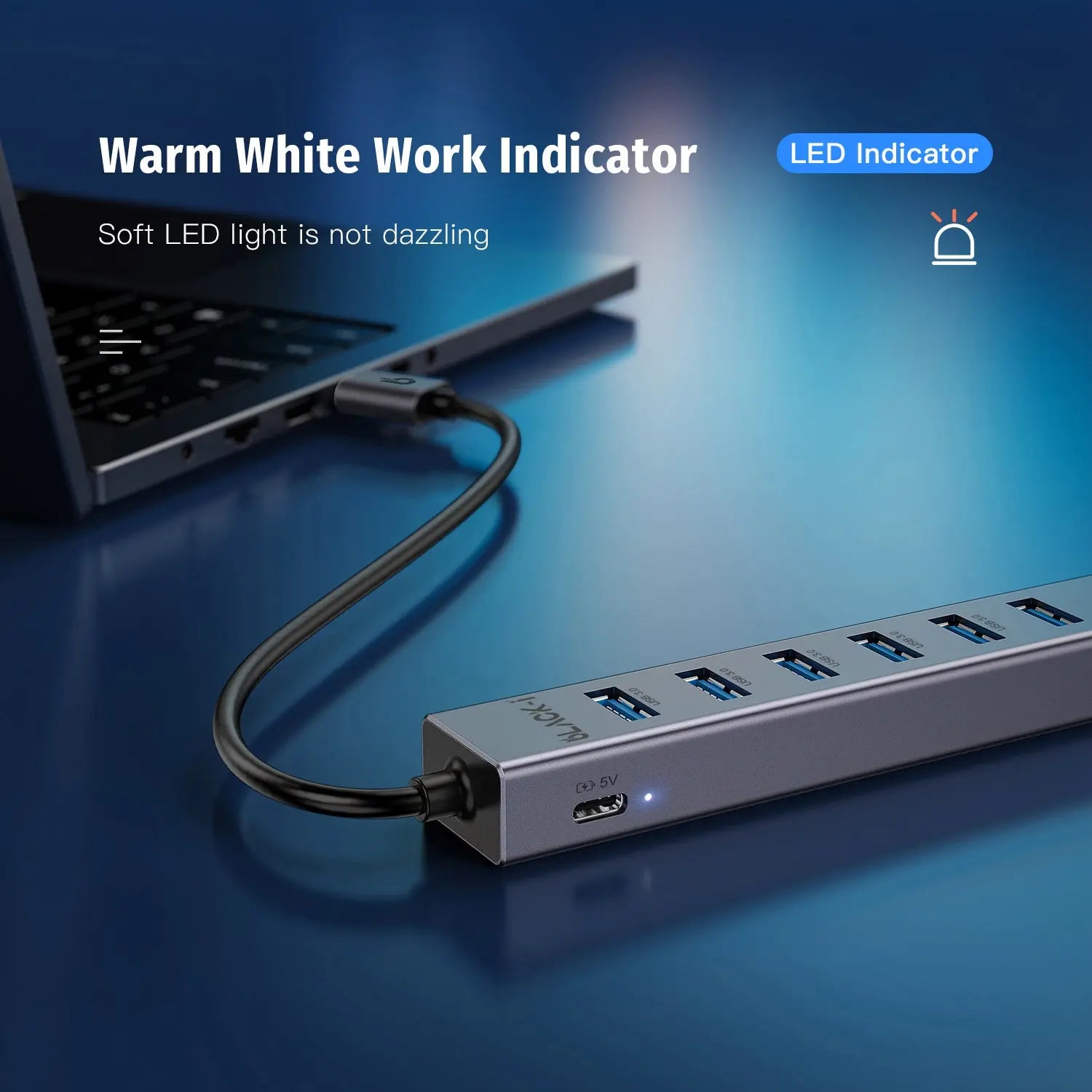 USB 3.0 7 port hub with power