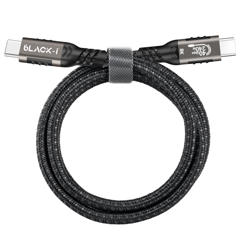 Black-i Thunderbolt 4 1 Meter Cable with 40Gbps & 8K@60Hz