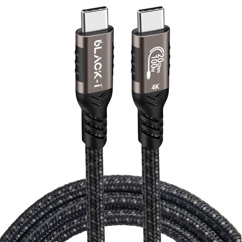 Black-i USB-C 4K Cable - 1.5 Meter Length with 20 Gbps