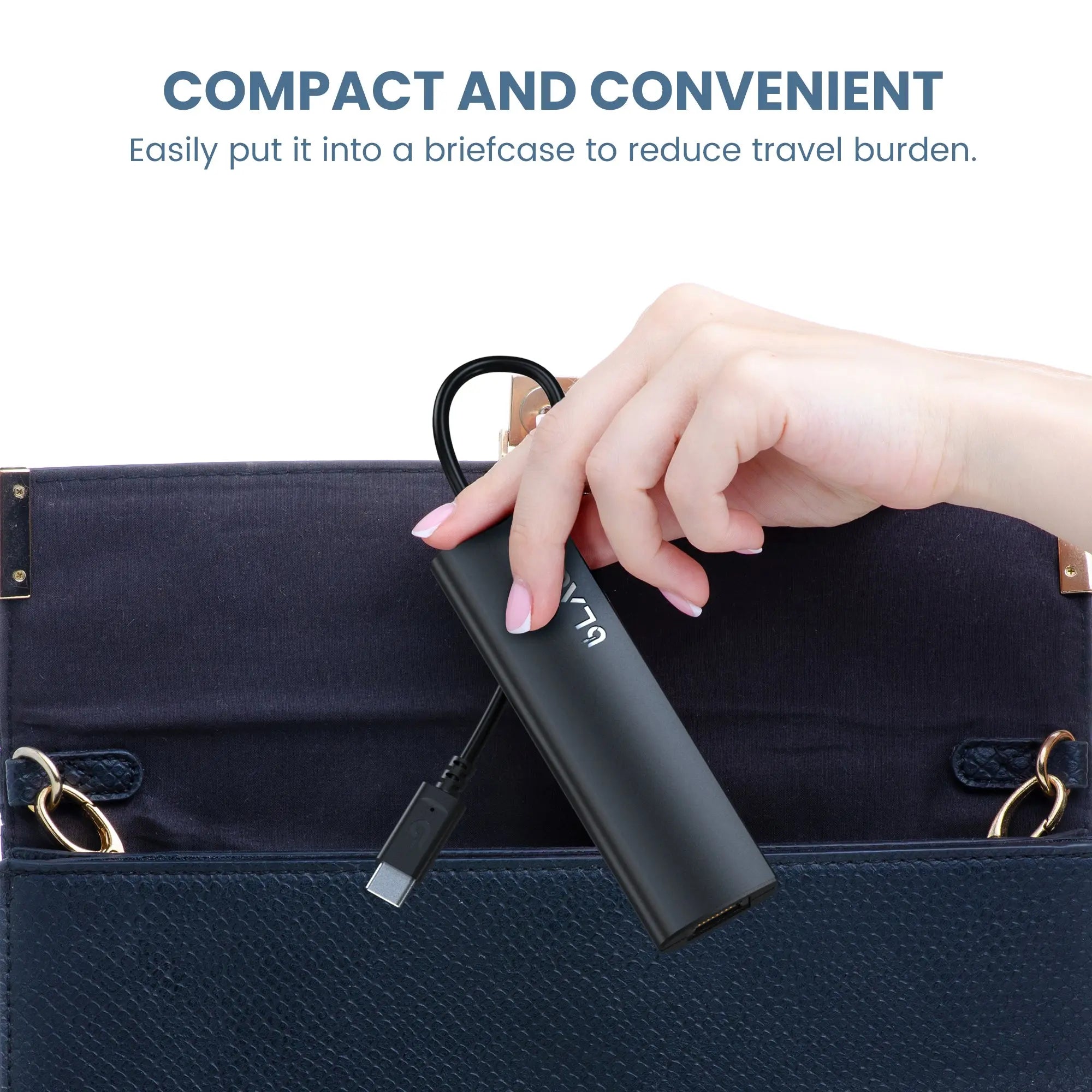 Portable USB-C Gigabit LAN hub