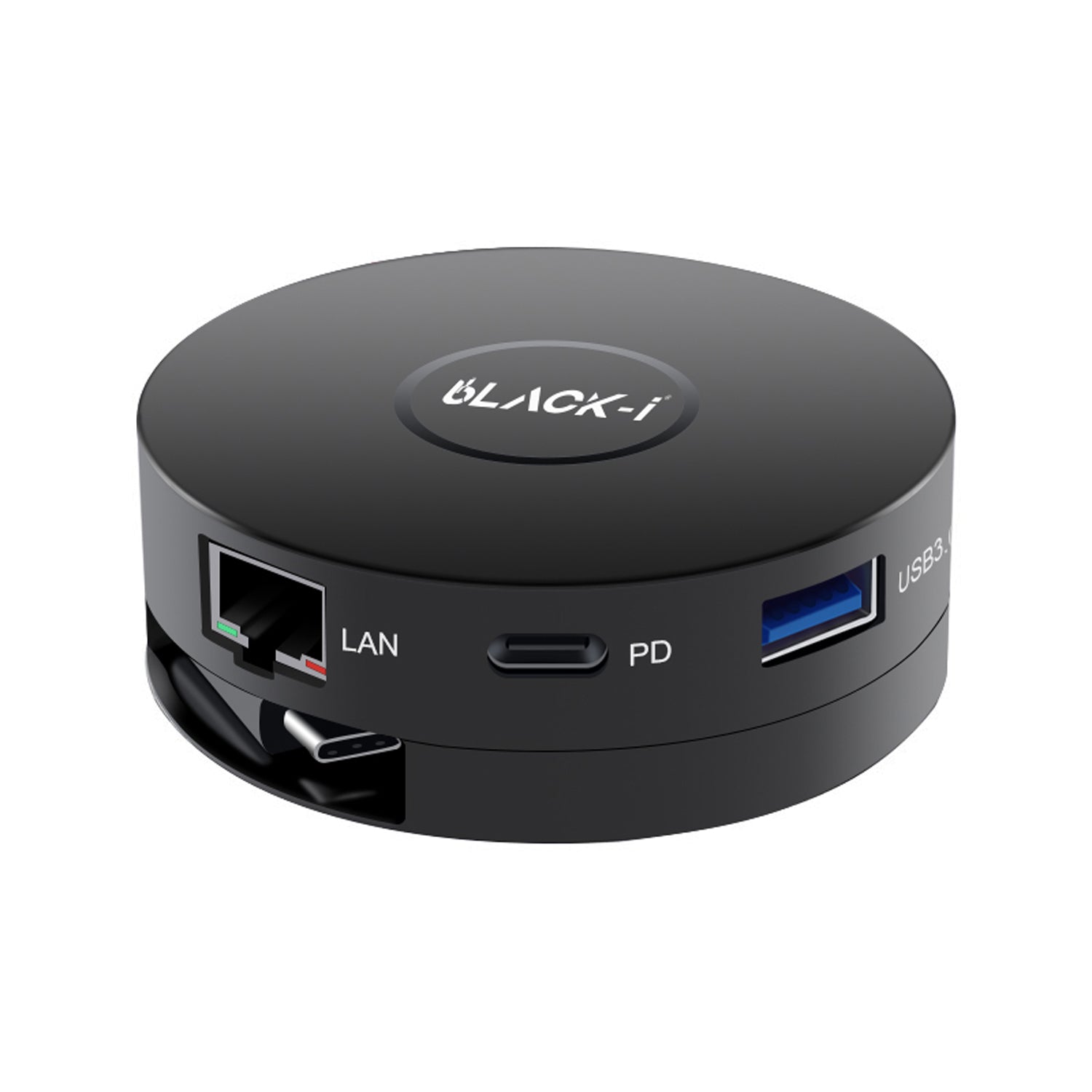 Black-i USB-C 6-in-1 Hub – HDMI, VGA, DP, USB 3.0, Gigabit LAN, USB 3.0 & PD – Versatile Connectivity for Superior Productivity and Multimedia Enhancement
