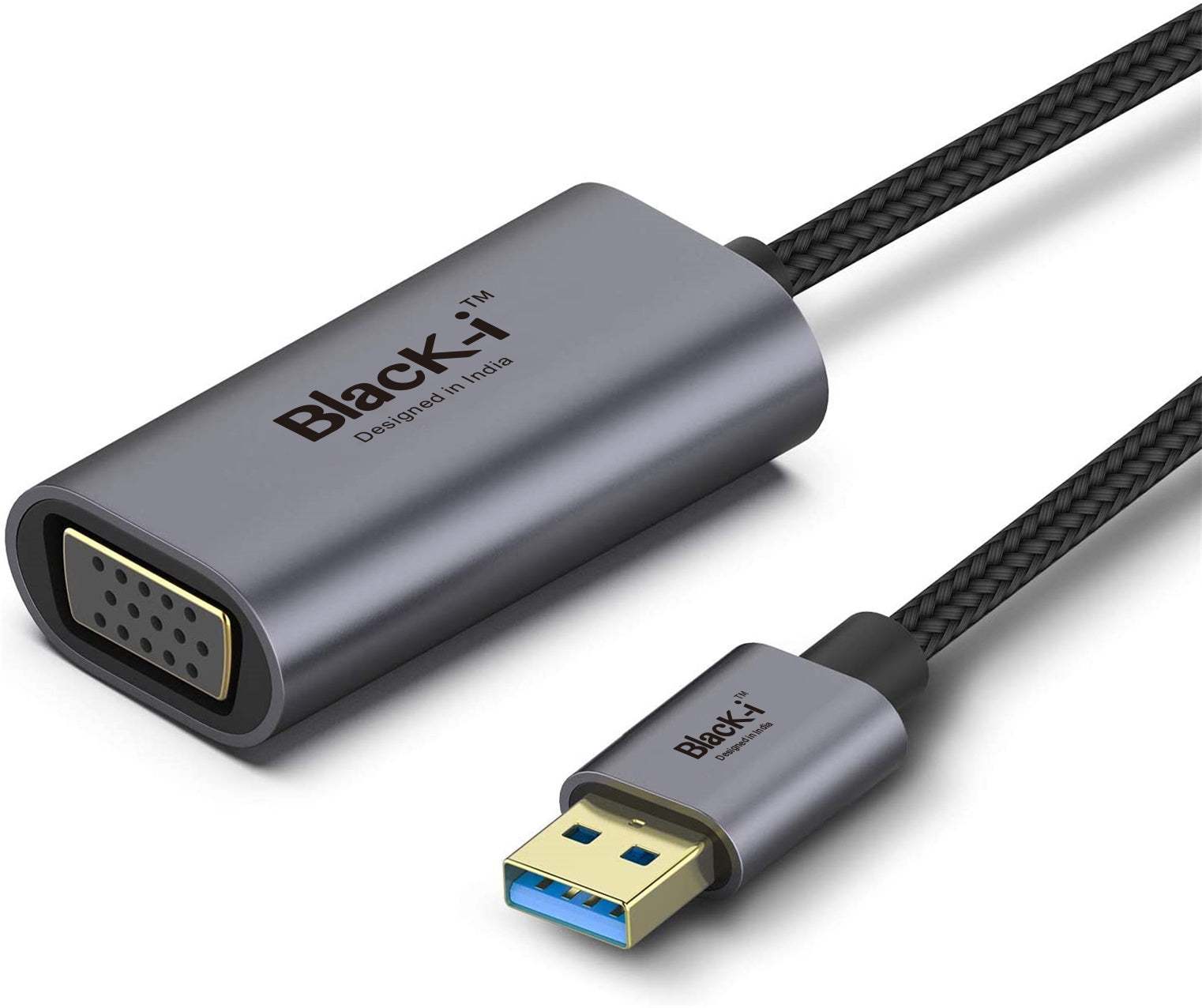Black-i USB 3.0 to VGA Converter – Effortless Display Expansion for Enhanced Connectivity and Visual Experience
