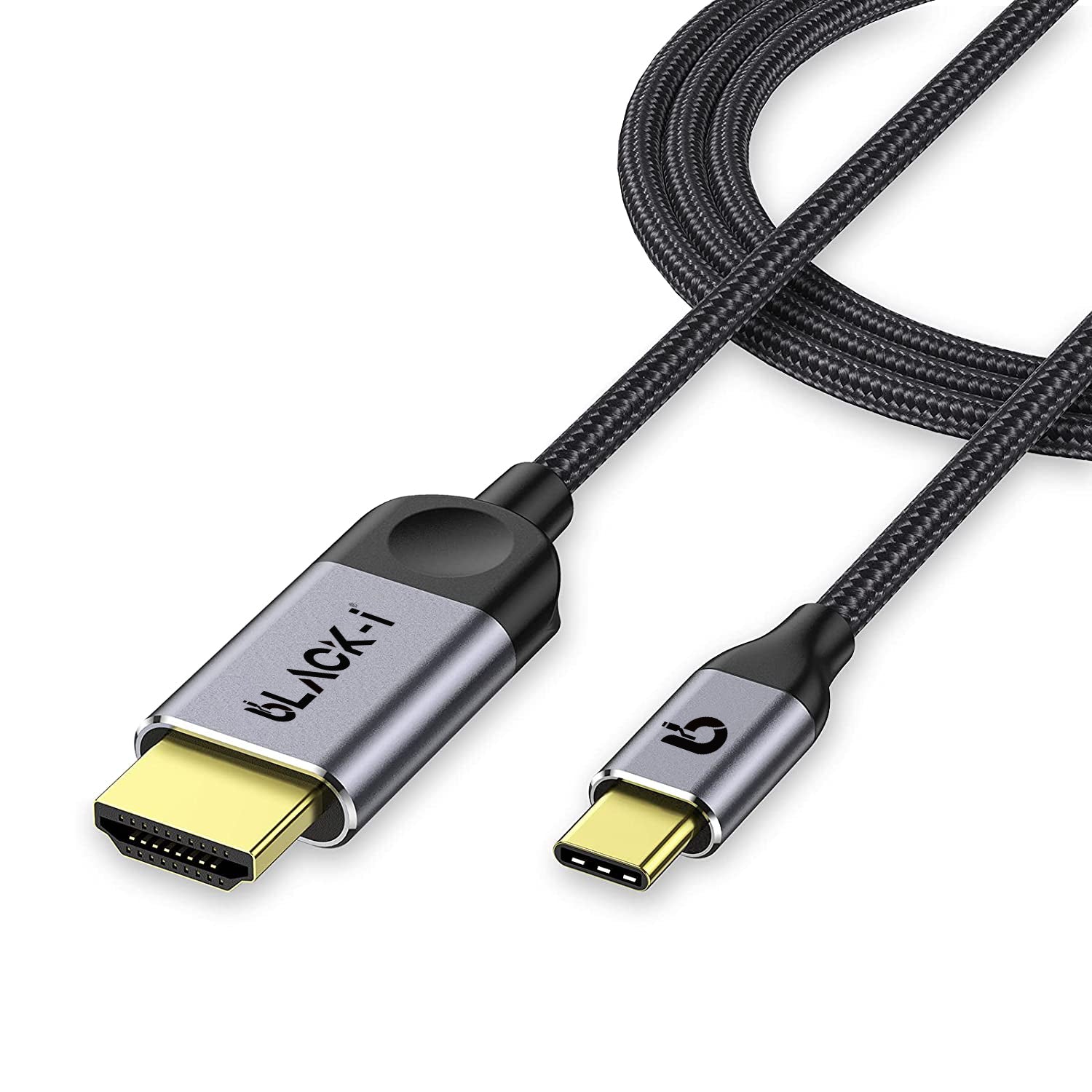 Black-i USB-C to HDMI 4K Cable – Streamline Connectivity for Stunning 4K Visuals in a Convenient Design