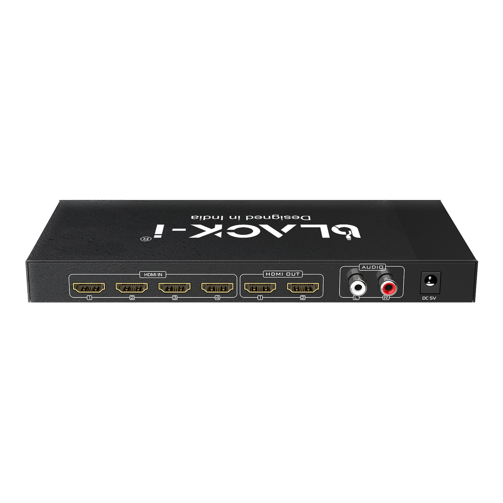 Black-i HDMI 4 in 2 Out Matrix Switcher – Effortless Multi-Source Control for Seamless Audio-Visual Integration