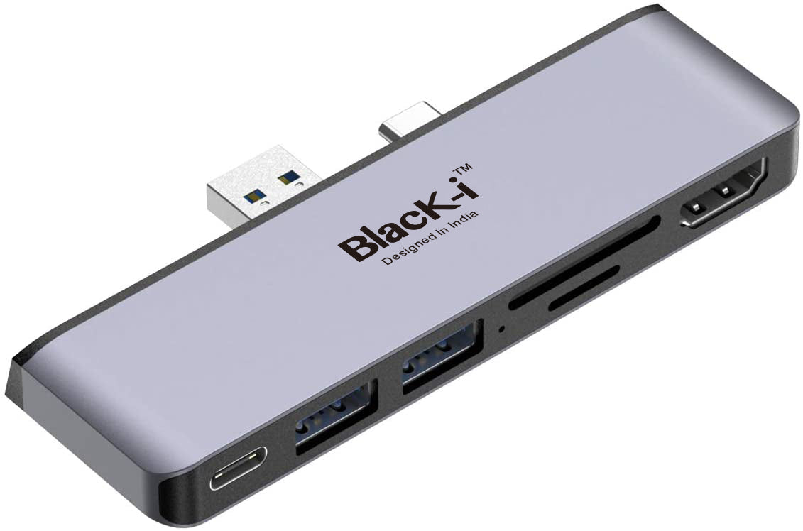 Black-i USB-C 7-in-1 Docking Station for Microsoft Pro – Comprehensive Connectivity Solution for Enhanced Productivity and Multimedia Experience