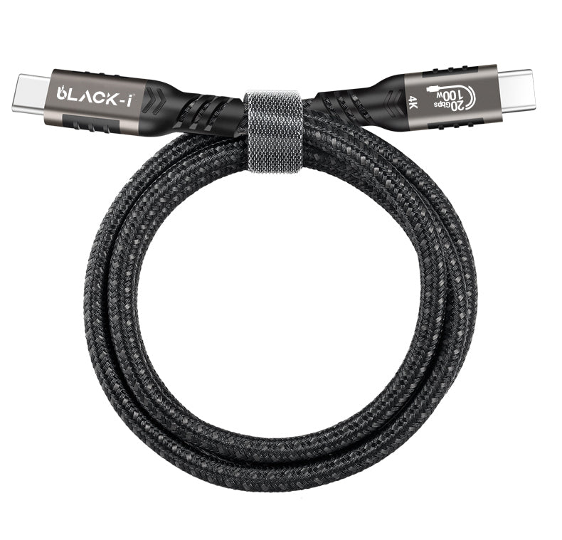 Black-i USB-C 4K Cable - 1.5 Meter Length with 20 Gbps – Crisp Visuals and High-Speed Data Transfer for Optimal Connectivity