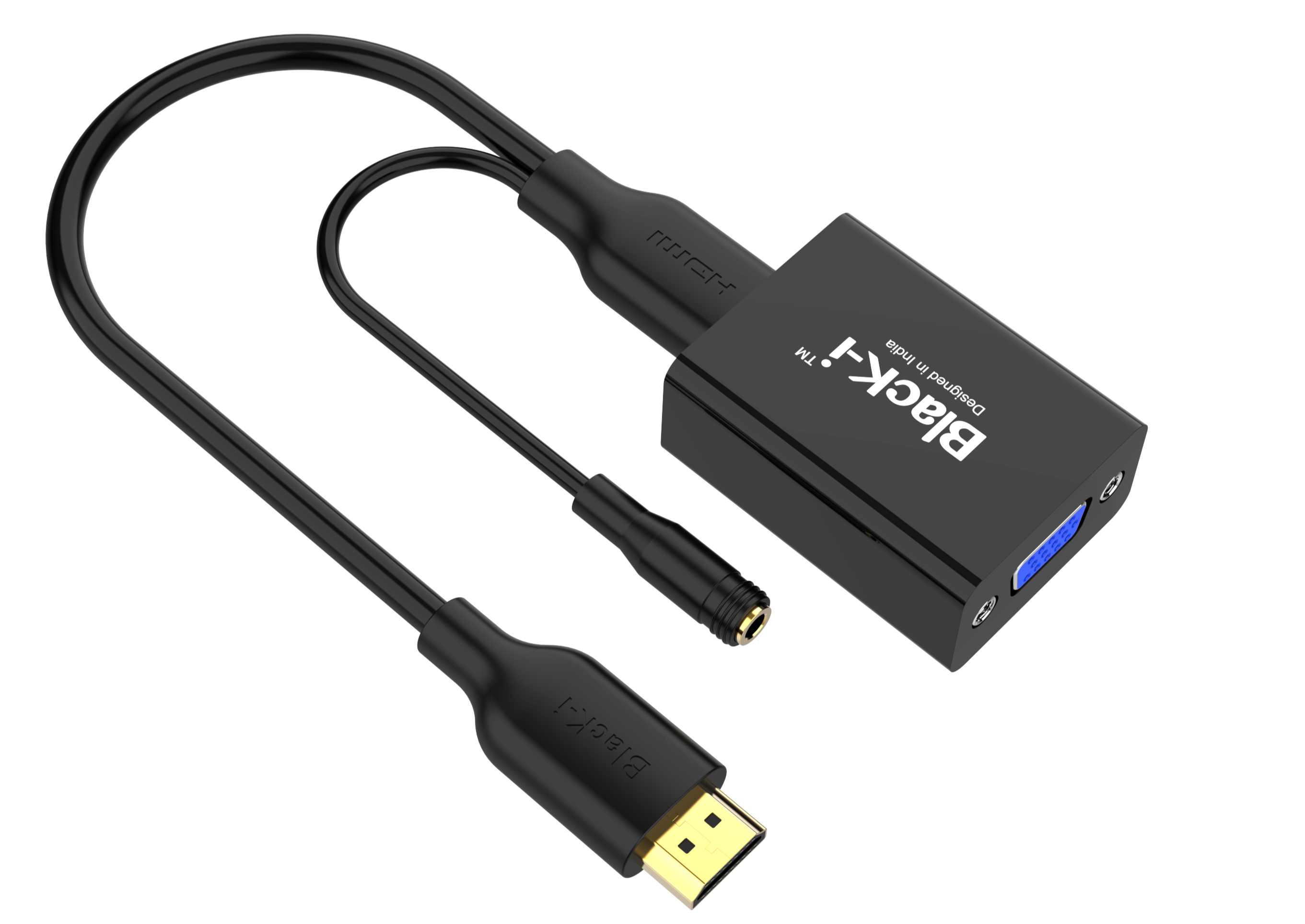 Black-i HDMI to VGA Converter with audio