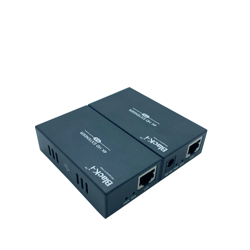 Black i HDMI Over LAN Extender Extend Signals up to 100 Meters for S