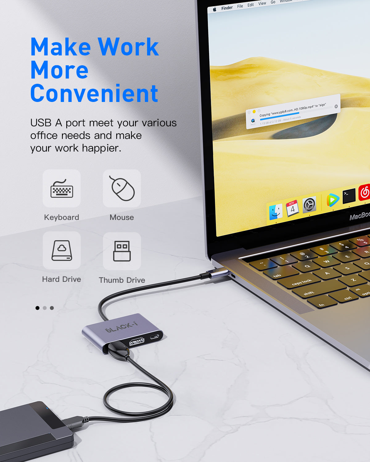 Black-i USB-C Hub 