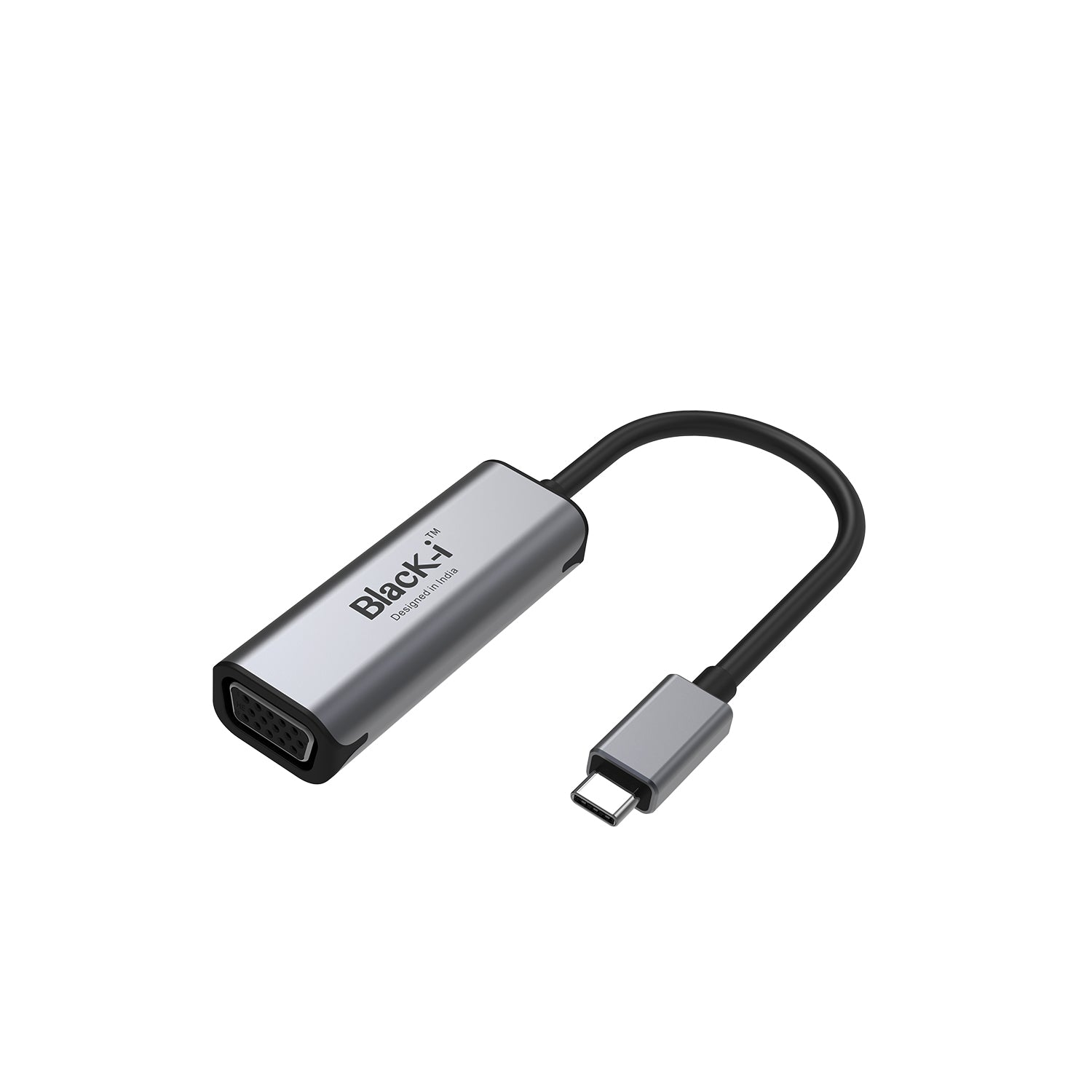 Black-i USB-C to VGA Converter – Effortless Connectivity for Enhanced Visual Display in a Compact Design