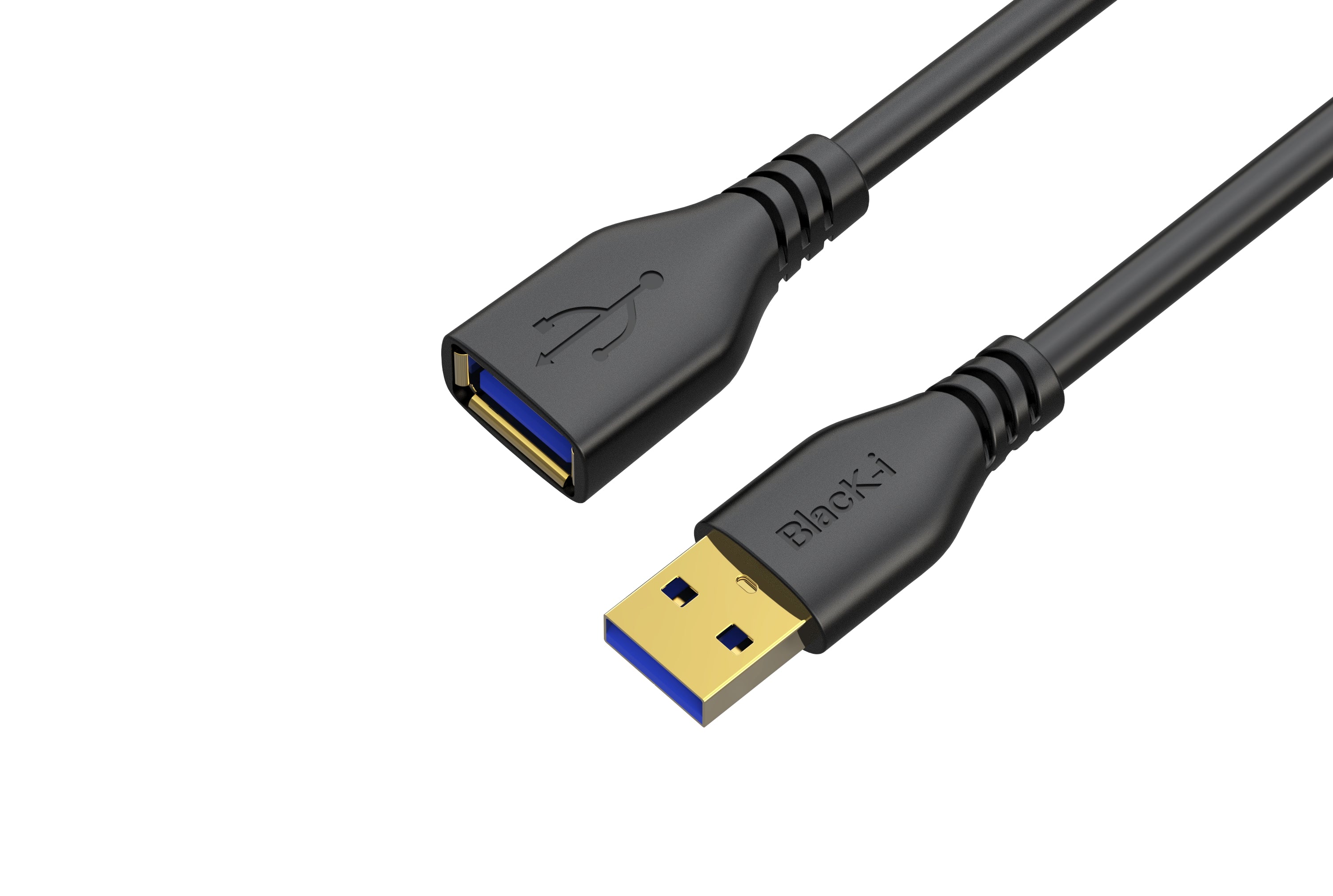 Black-i USB 3.0 Extension Cable - 2 Meter Length – Extend Your Connectivity for Swift Data Transfer and Peripheral Access