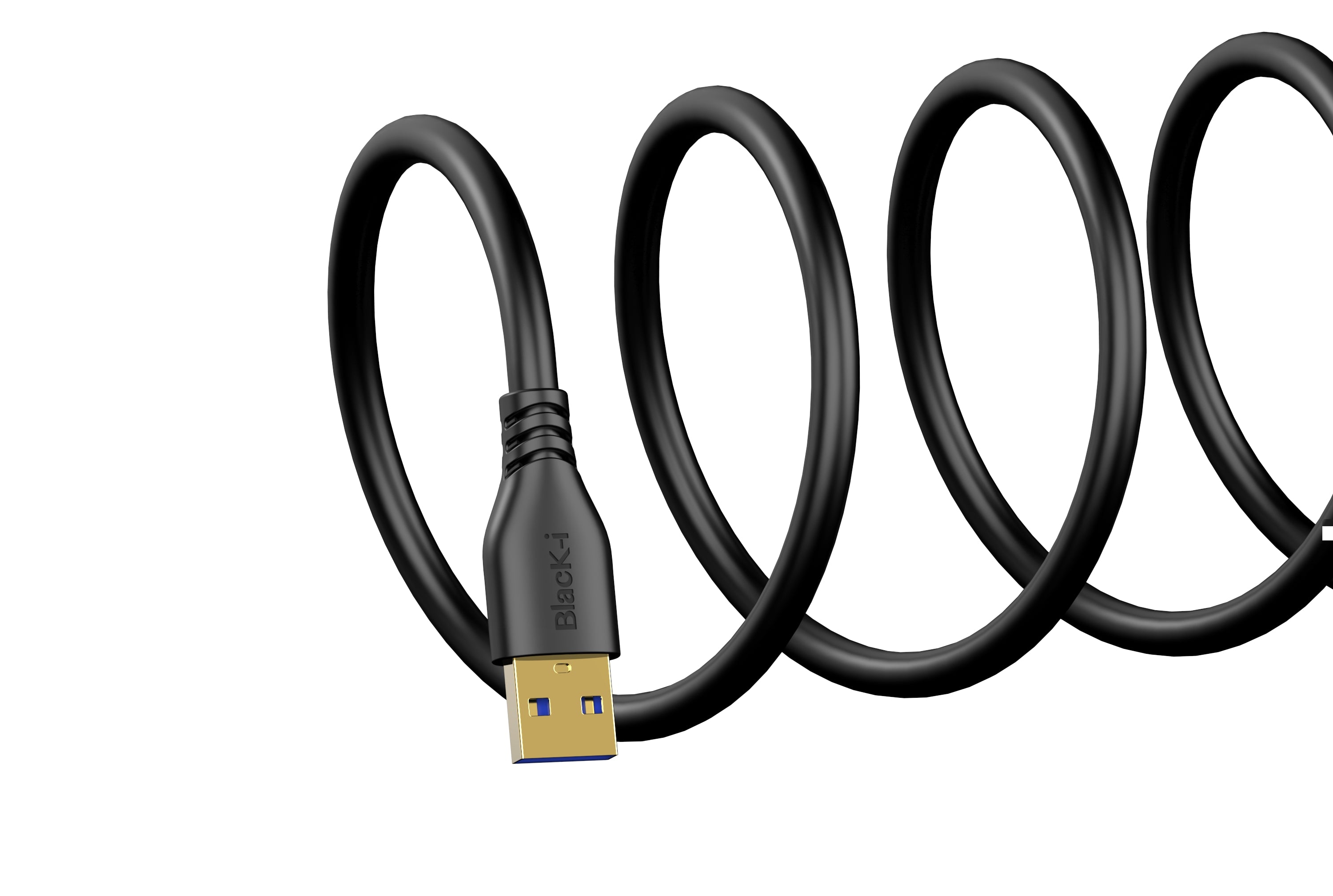 Black-i USB 3.0 Male to Male Cable - 2 Meter Length – Swift Data Transfer and Efficient Connectivity for Your Devices