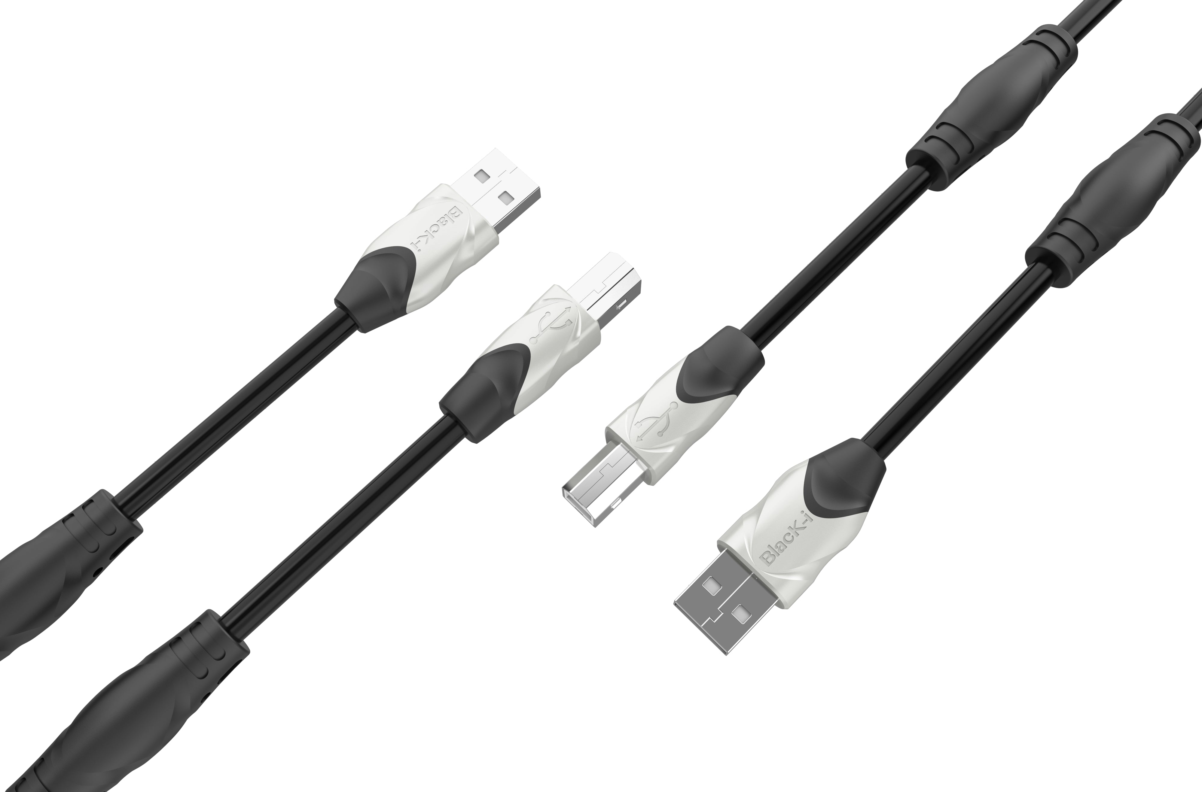 Black-i USB 2.0 Printer Cable – Reliable Connectivity for Efficient Printing and Data Transfer