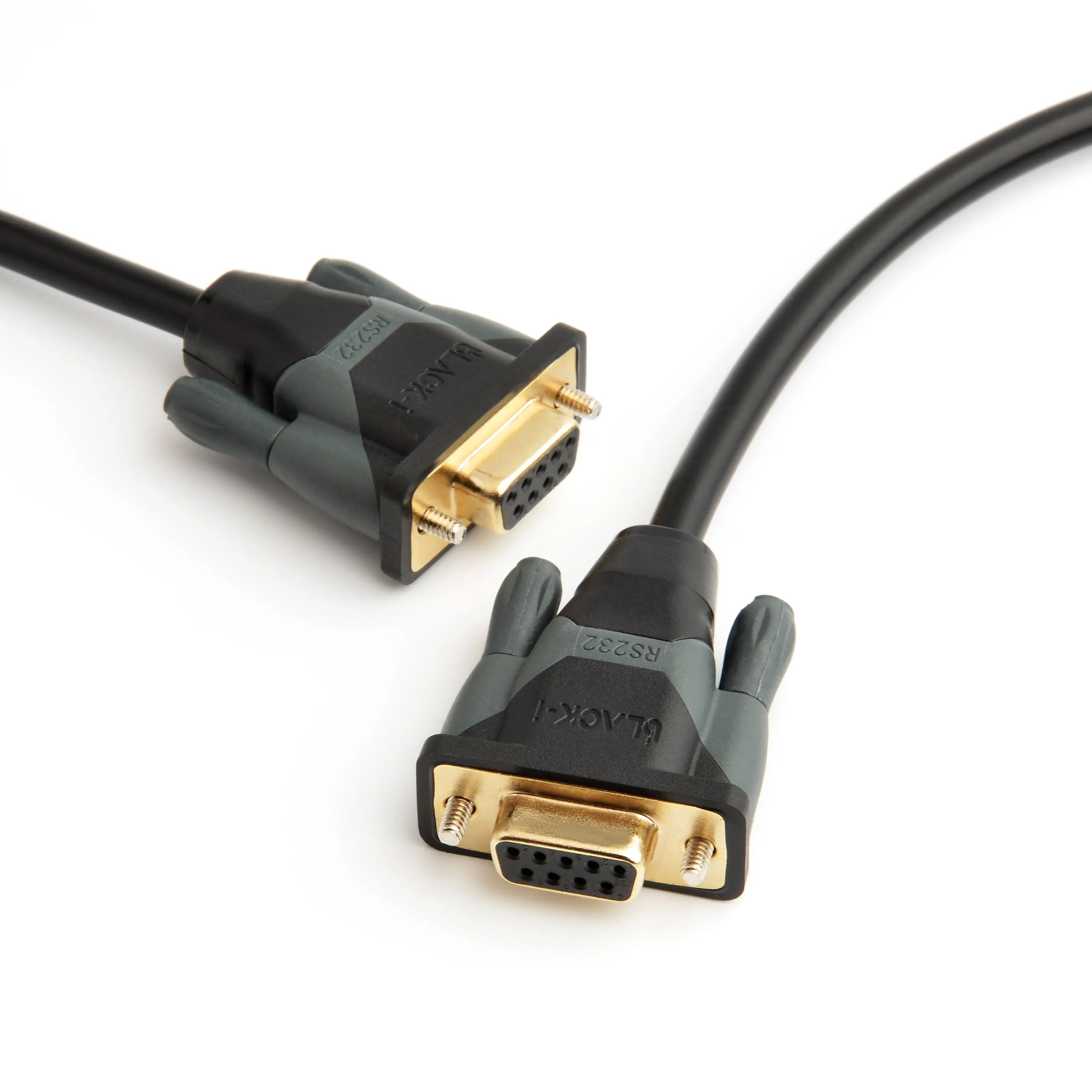 Black-i 9 Pin Serial RS232 Female to Female Cross 1.8M Cable 