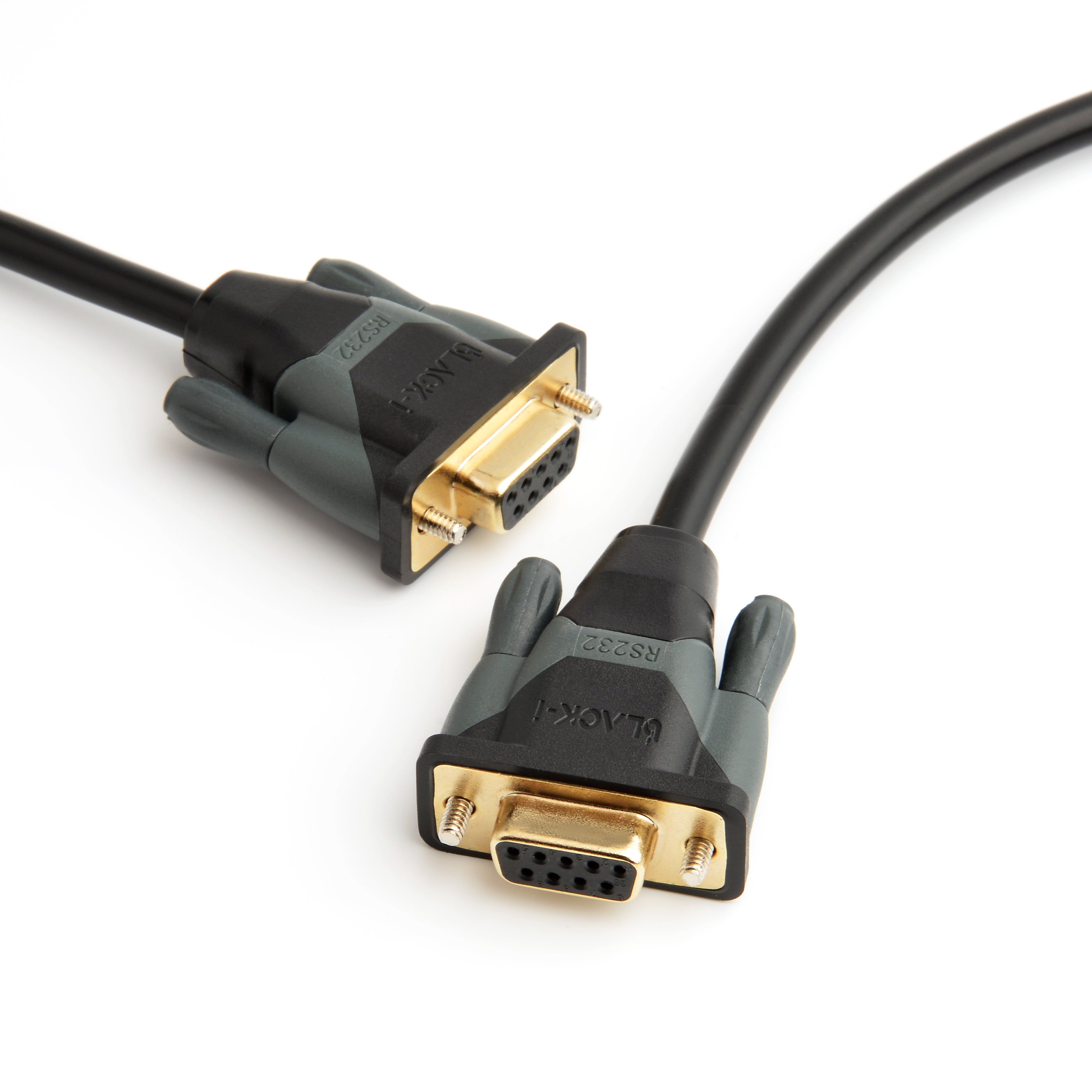 Black-i 9 Pin Serial RS232 Female to Female Cross 1.8M Cable 