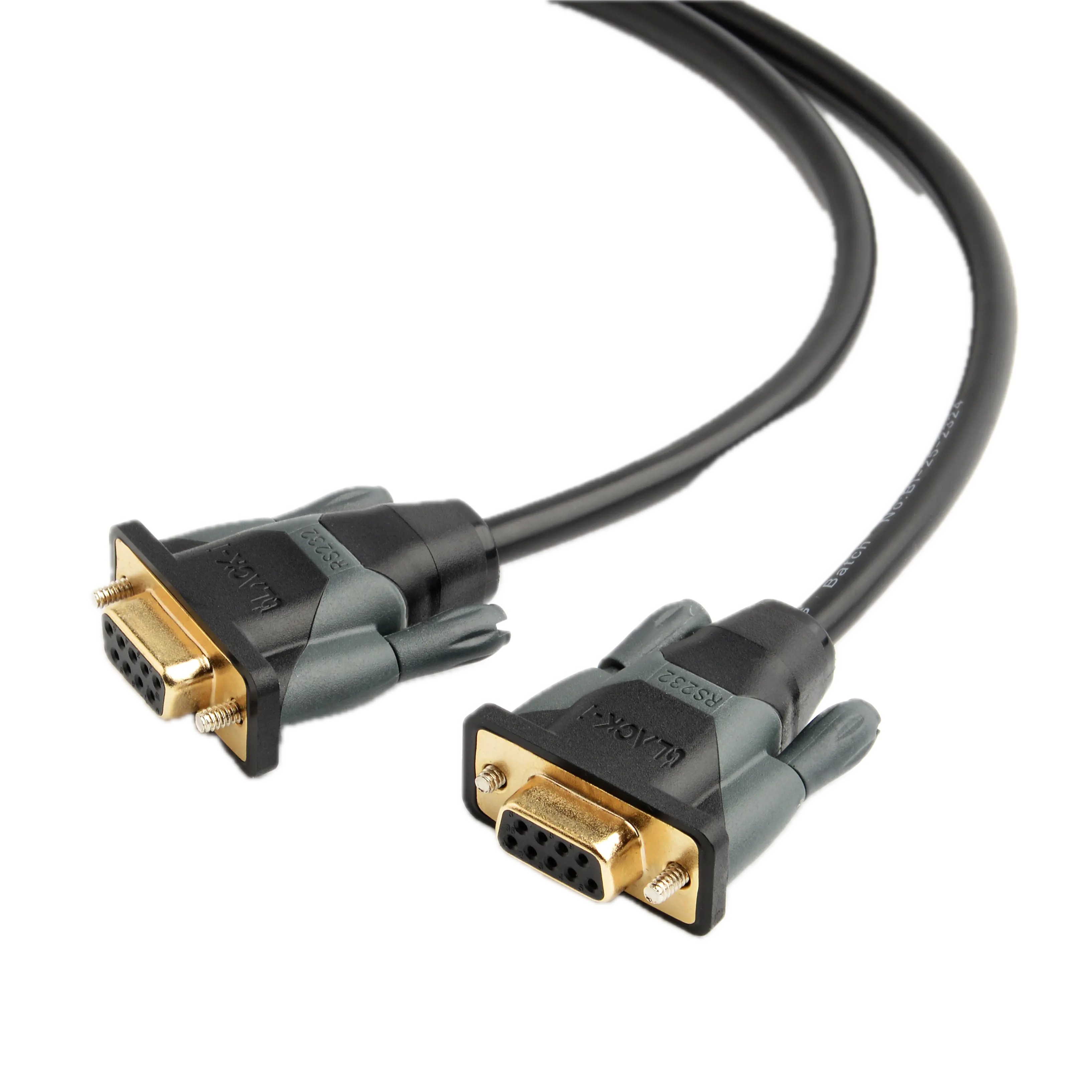Black-i 9 Pin Serial RS232 Female to Female Cross 1.8M Cable 