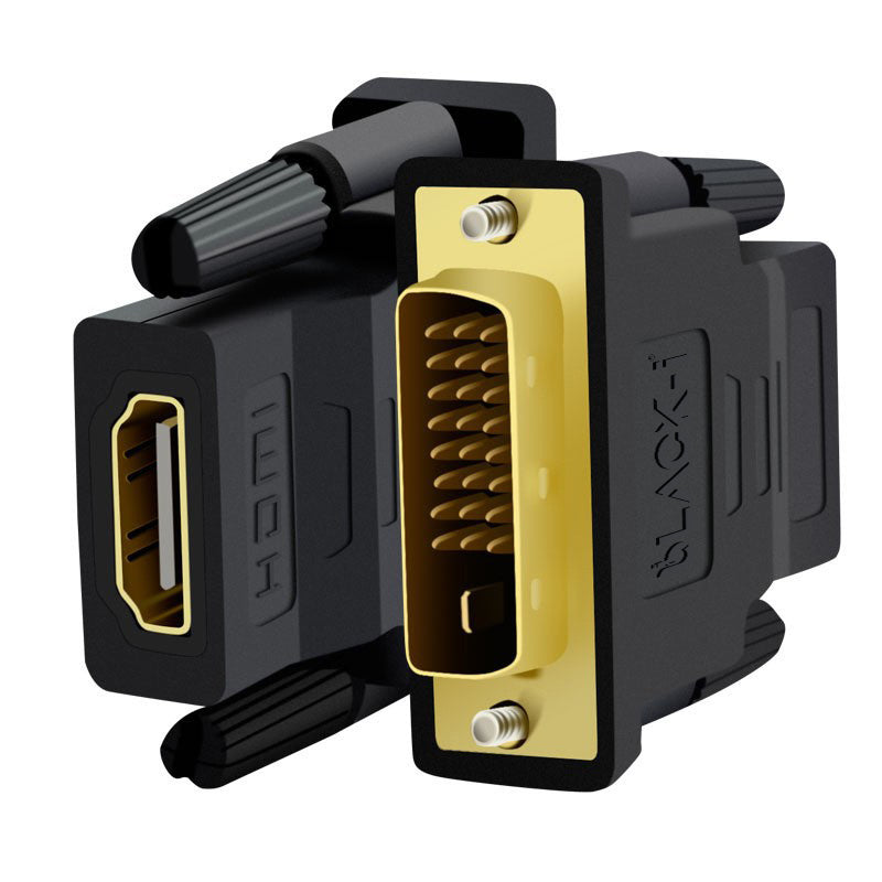 Black-i DVI 24+1 to HDMI Female Converter 