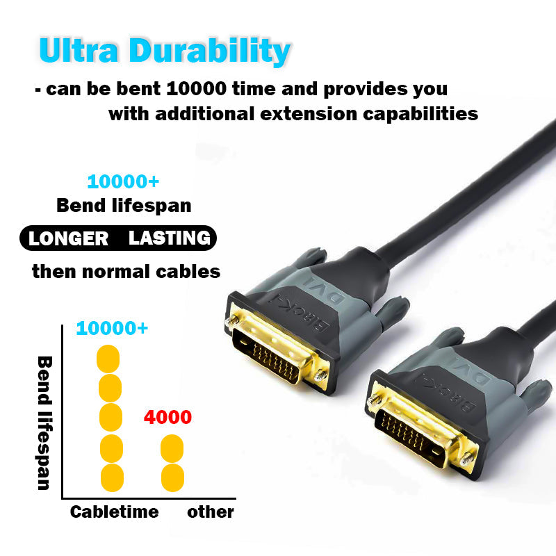 Black-i DVI-D Male to Male Cable 