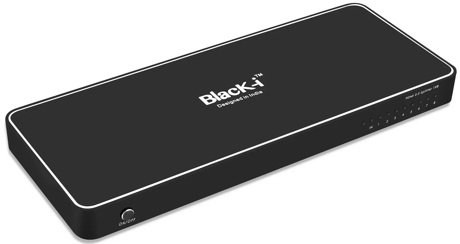 Black-i HDMI 1 Input 8 Output Splitter 