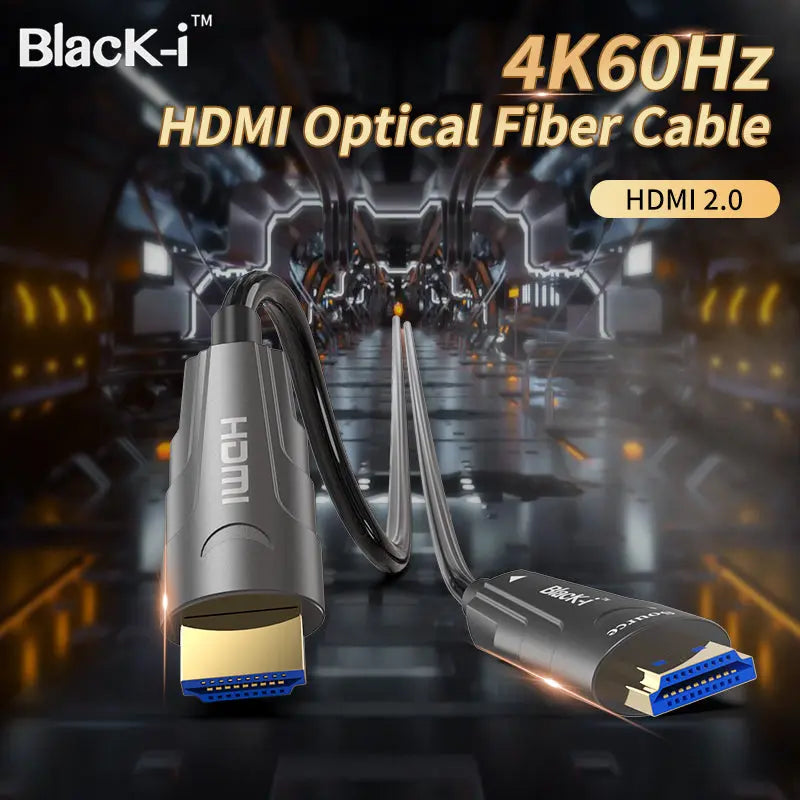 Black-i HDMI 2.0 Optical Fiber 4k@60Hz Cable 