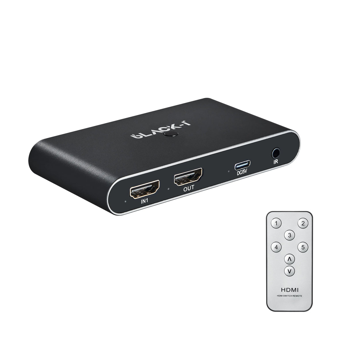 Black-i HDMI 5 Input 1 Output Switcher