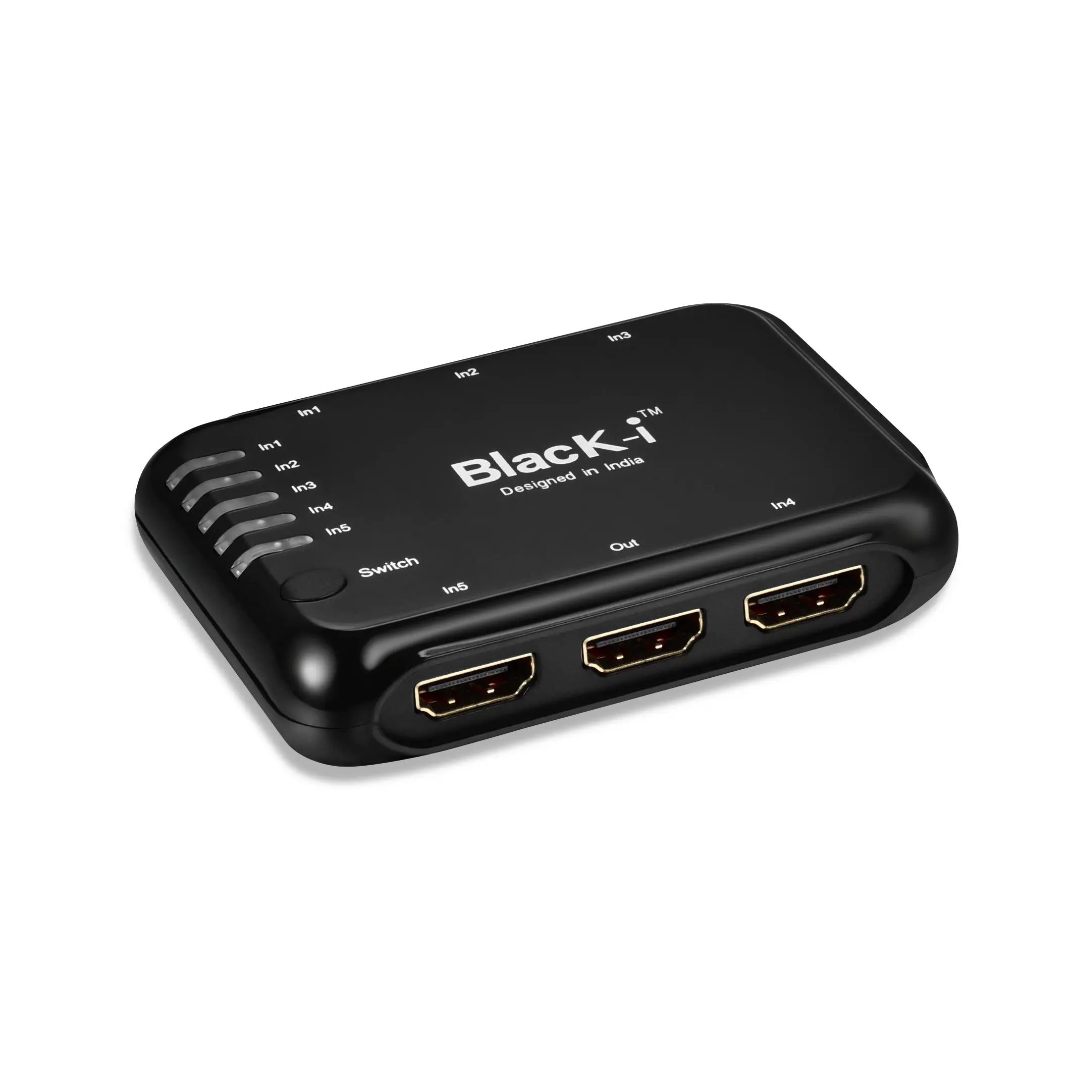 Black-i HDMI 5 Input 1 Output Switcher 