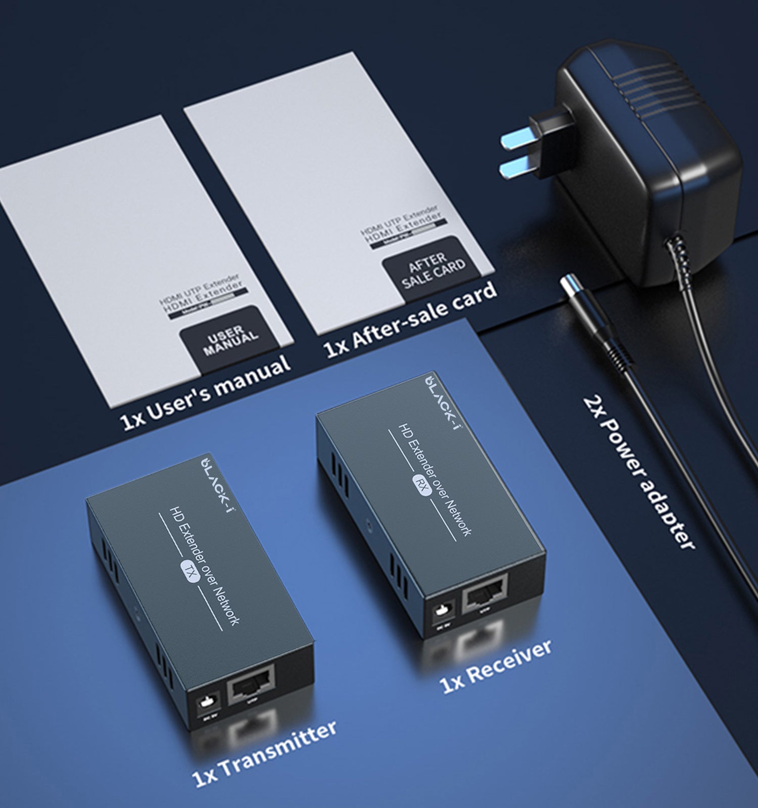 Black-i HDMI Over LAN Extender up to 150 Meters 