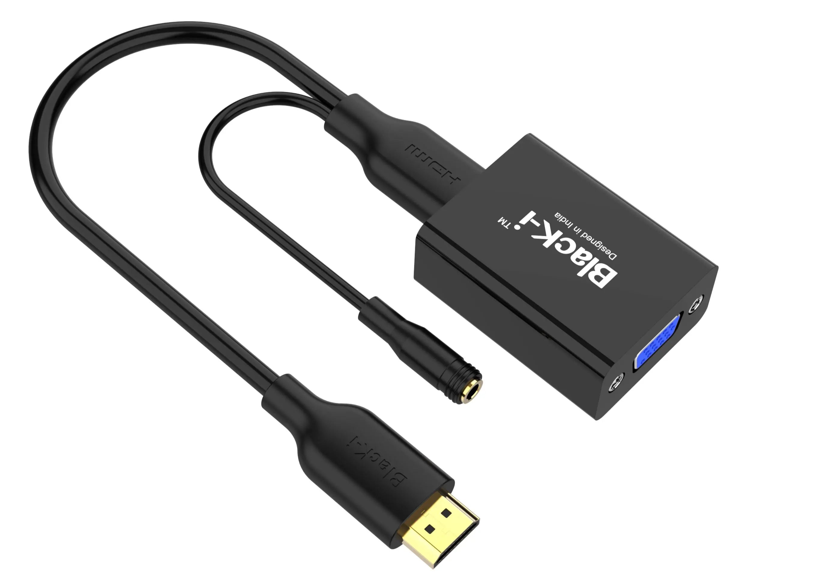 Black-i HDMI to VGA Converter with Audio