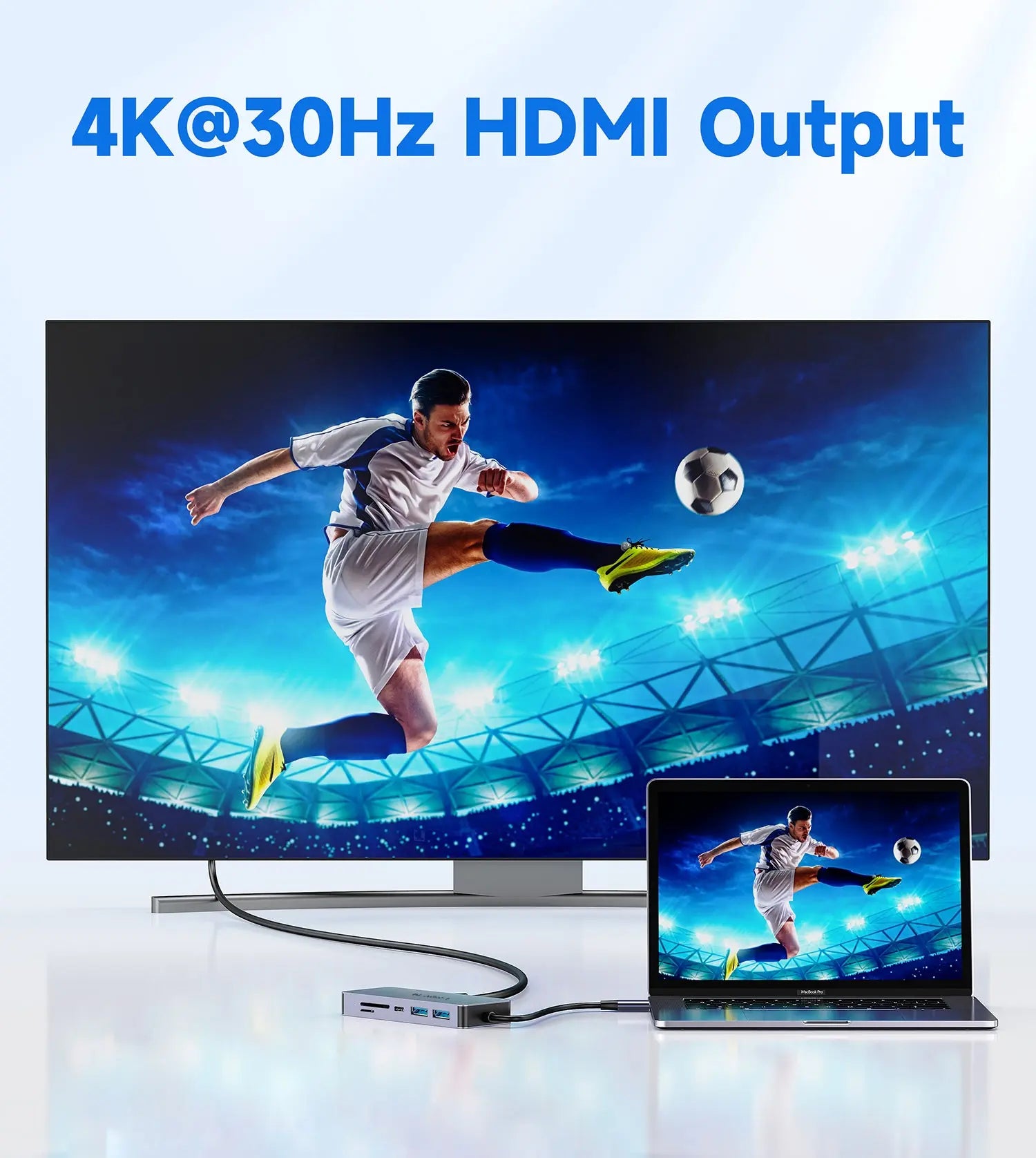 Black-i Type-C hub with HDMI, USB , PD , Gigabit Lan & Car reader 