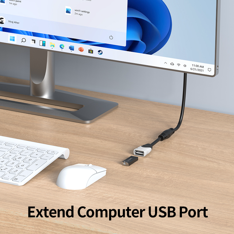 Black-i USB 2.0 Extension Cable 