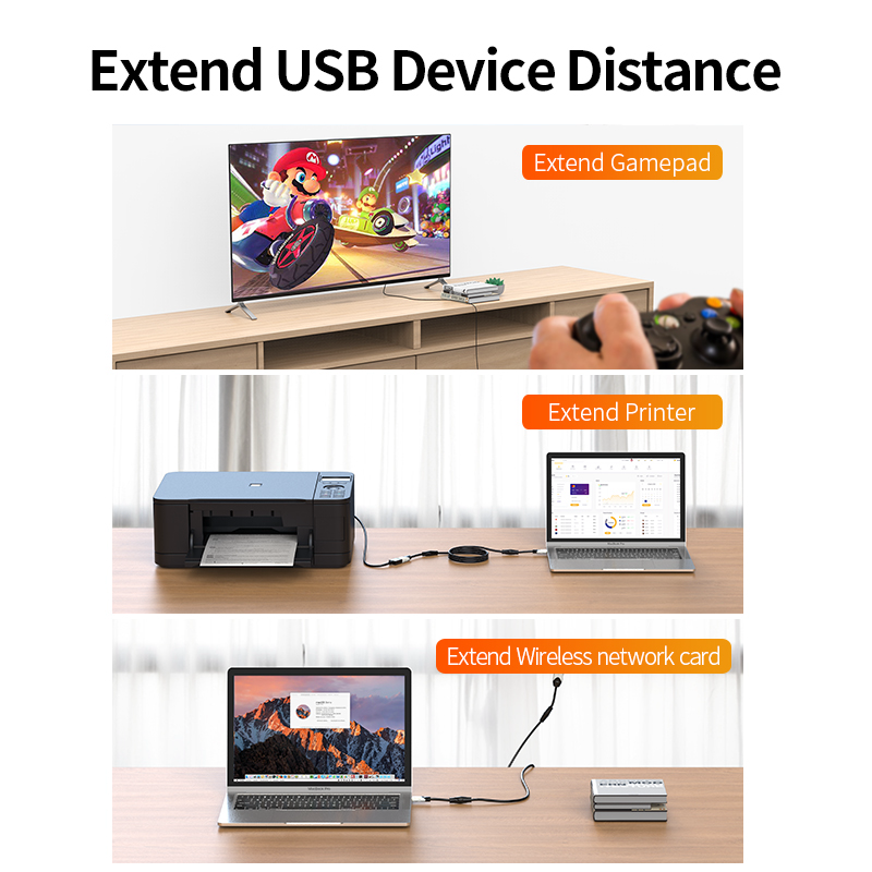 Black-i USB 2.0 Extension Cable 