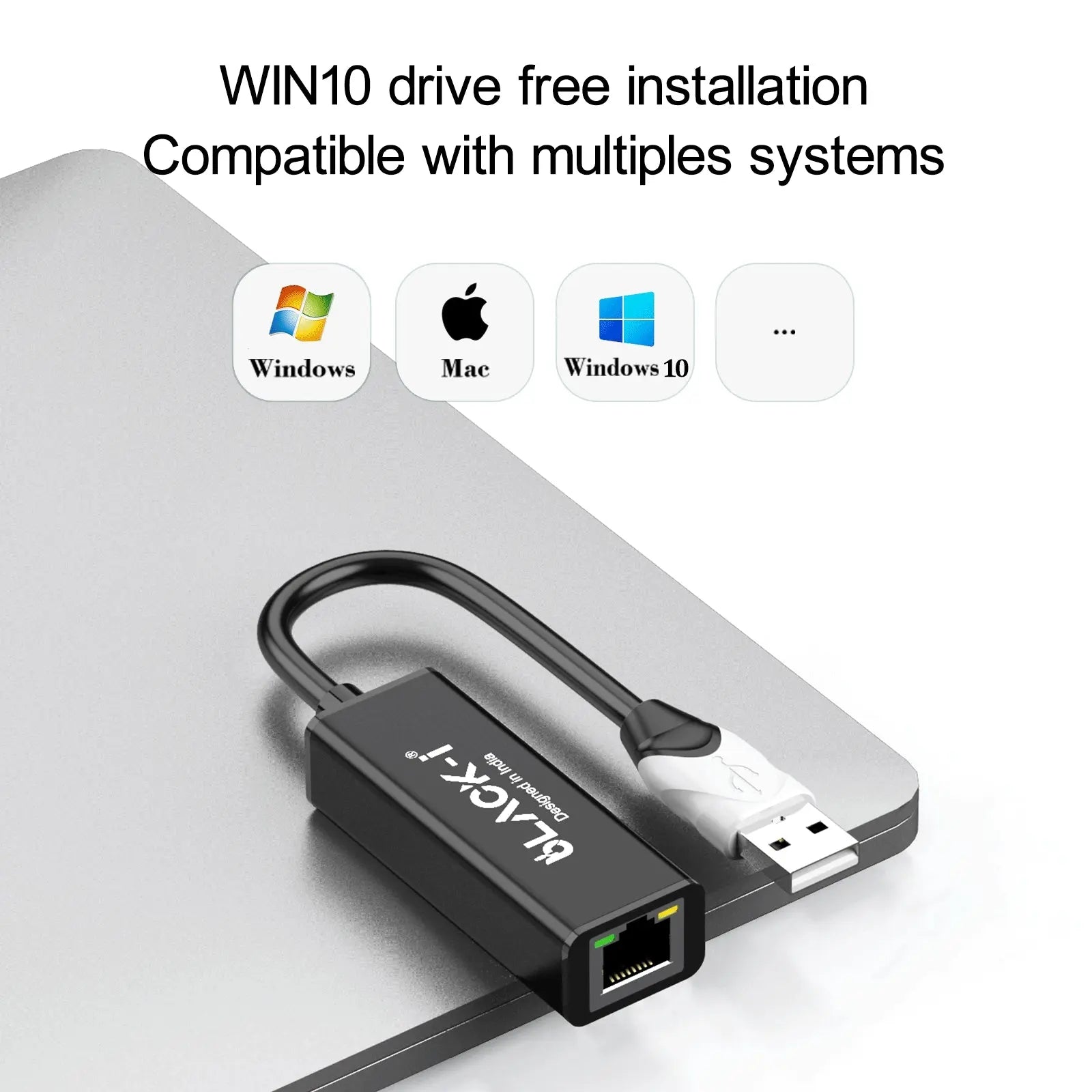 Black-i USB 2.0 to LAN 10/100 Mbps Converter 