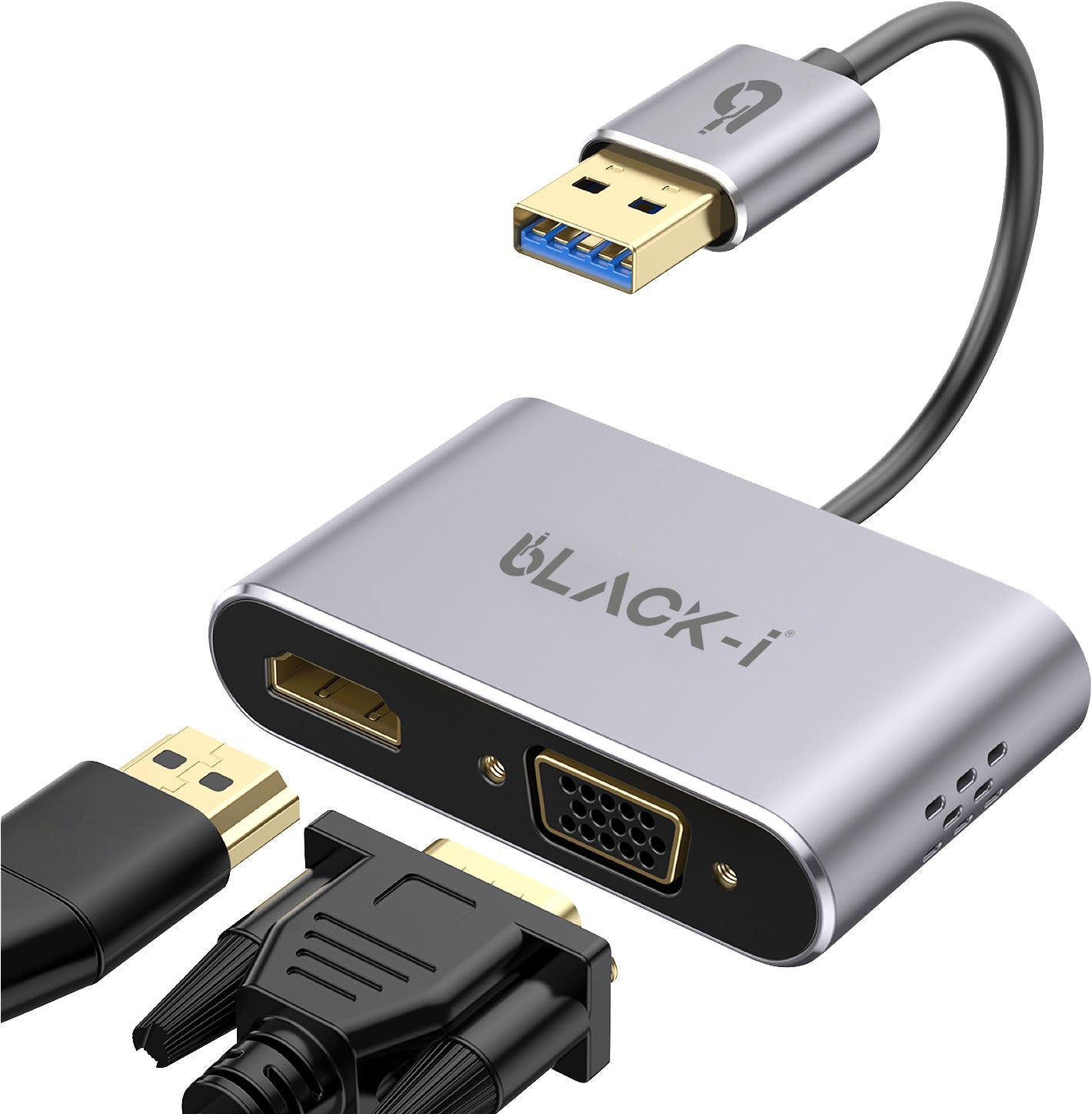 Black-i USB 3.0 to HDMI & VGA Converter 