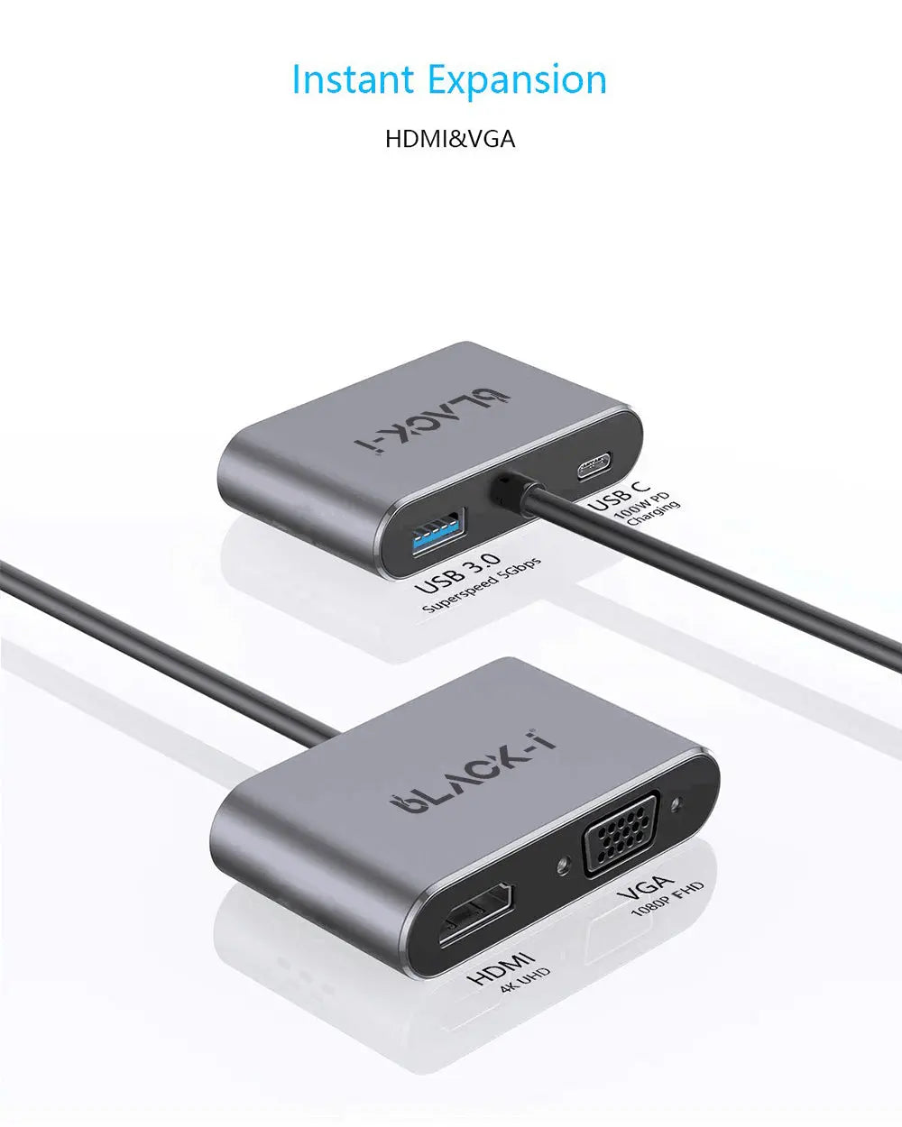 Black-i USB-C 4 in 1 Hub 