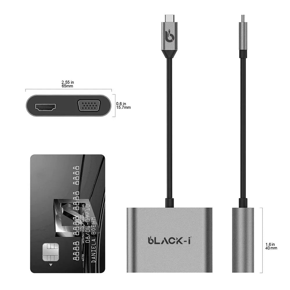 Black-i USB-C 4 in 1 Hub 