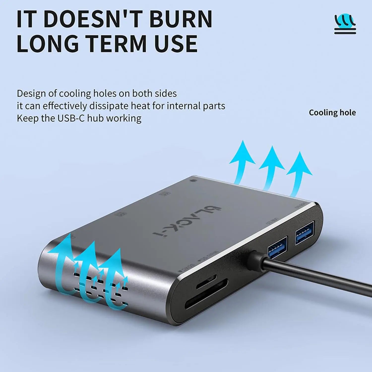 Black-i USB-C 8 in 1 Docking Station 