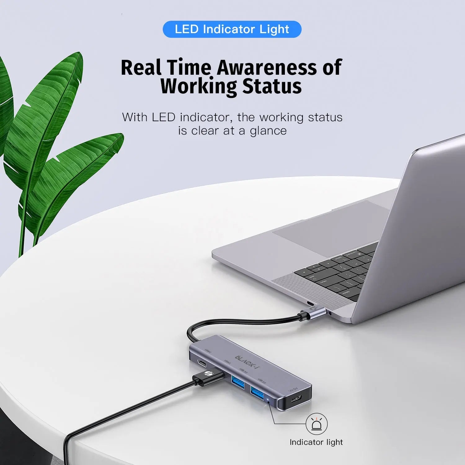 Black-i USB-C to 2*USB-C & 2*USB 3.0 Hub 