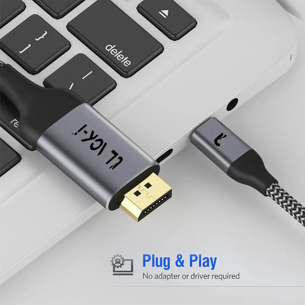 Black-i USB-C to DisplayPort 4K Cable 1.8 Meter 