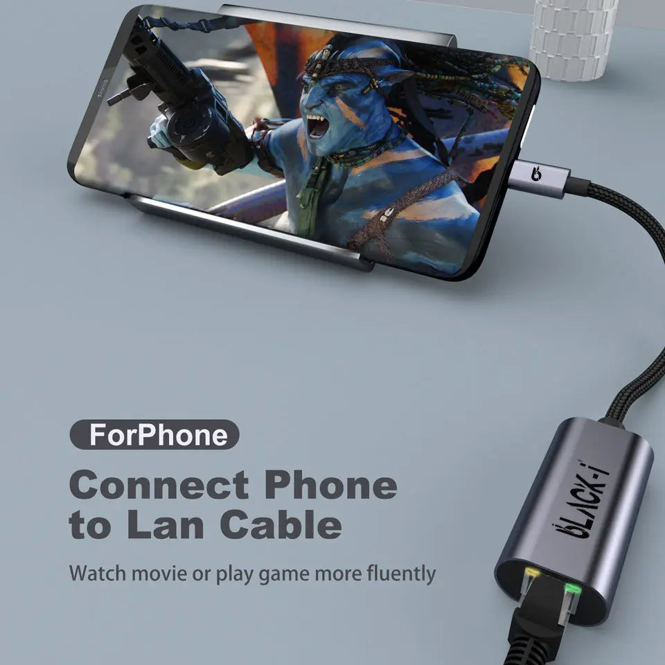 Black-i USB-C to Gigabit LAN Converter 