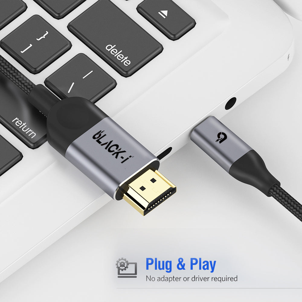 Black-i USB-C to HDMI 4K Cable 1.8 Meter 