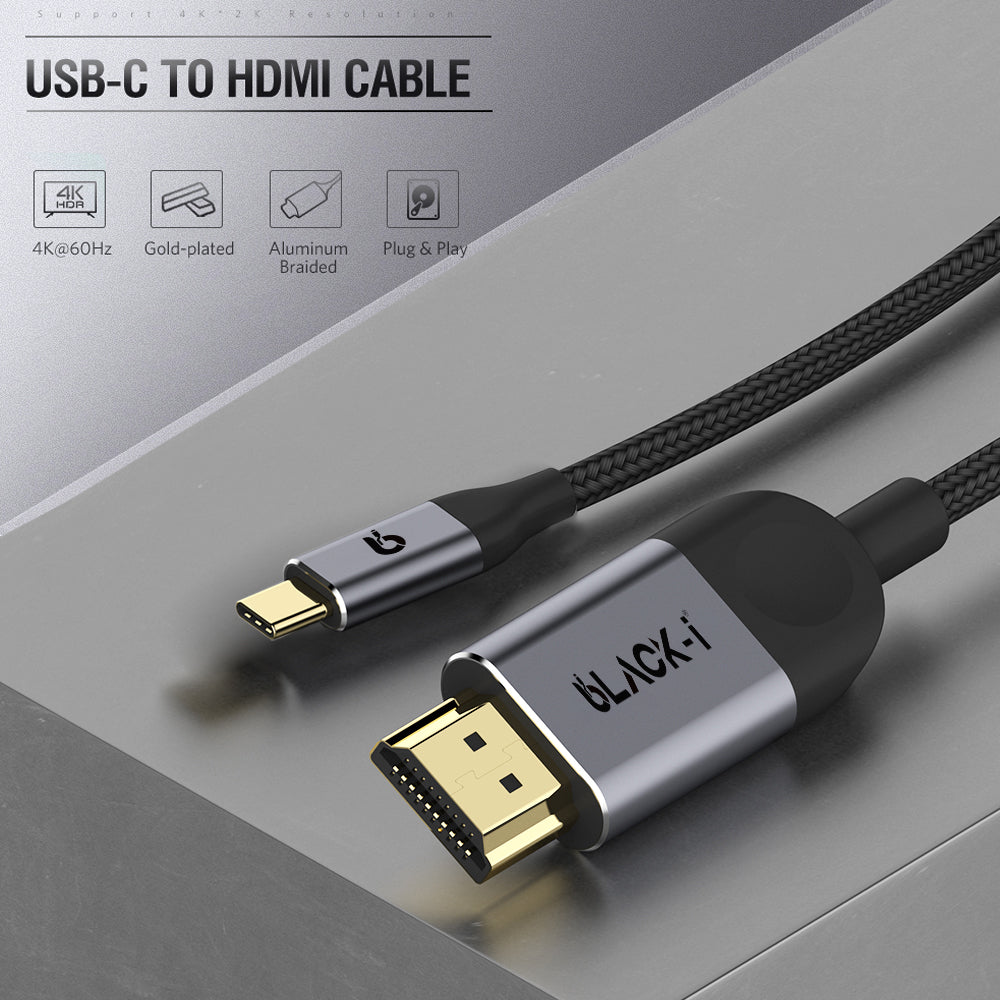 Black-i USB-C to HDMI 4K Cable 1.8 Meter 