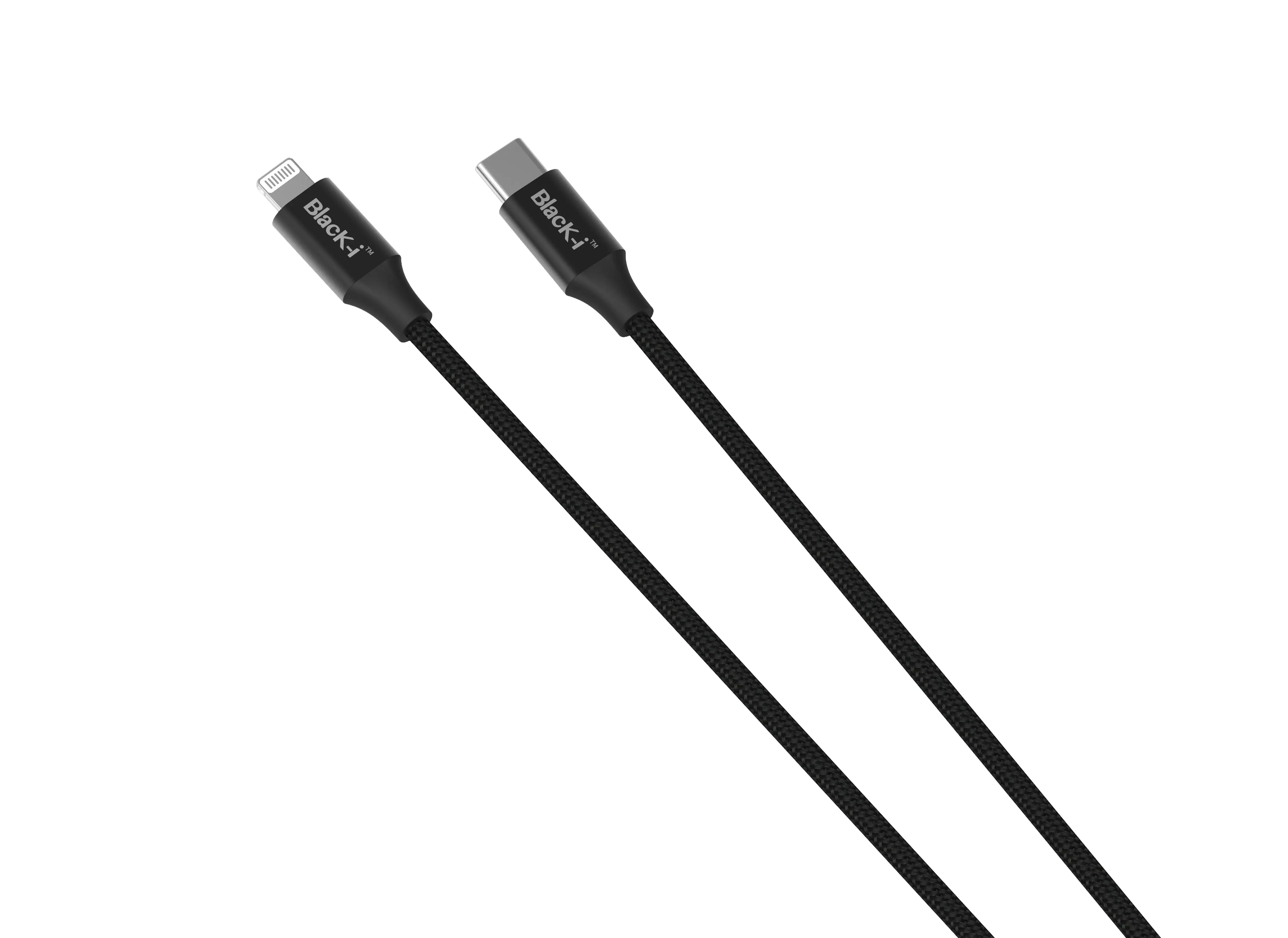 Black-i USB-C to Lightning MFI Certified Cable 2 Meter 
